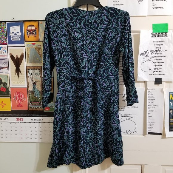 Passports Of Pier 1 Imports romper Small vine print playsuit jumpsuit VINTAGE - Picture 2 of 14